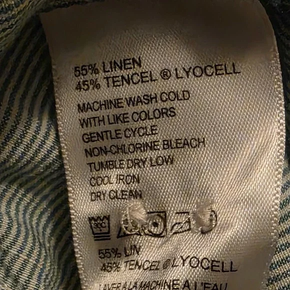 Tommy Bahama Shirt Mens XL Linen Blend Button Up Island Crafted Casual - Picture 5 of 8